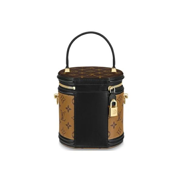 LV vintage calf leather cylindrical handbag - Image 2