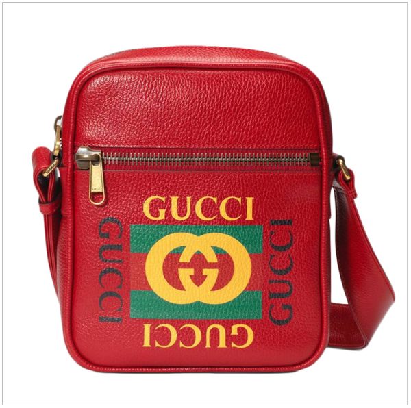 Gucci Red Leather Classic Letter Shoulder Bag Crossbody Bag