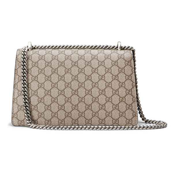 Gucci small brown canvas camel suede chain shoulder bag - Image 2