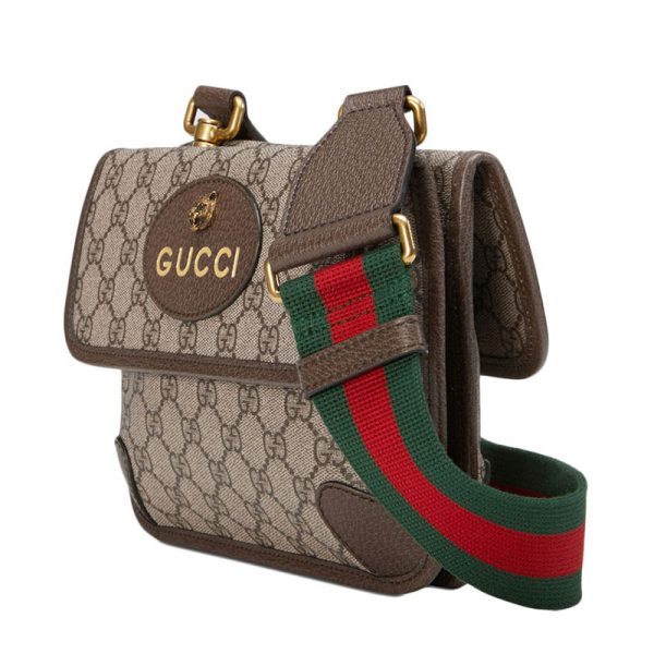 Gucci Metal Tiger Head Decorative Brand Letter LOGO Double G Printed Shoulder Bag - Image 2