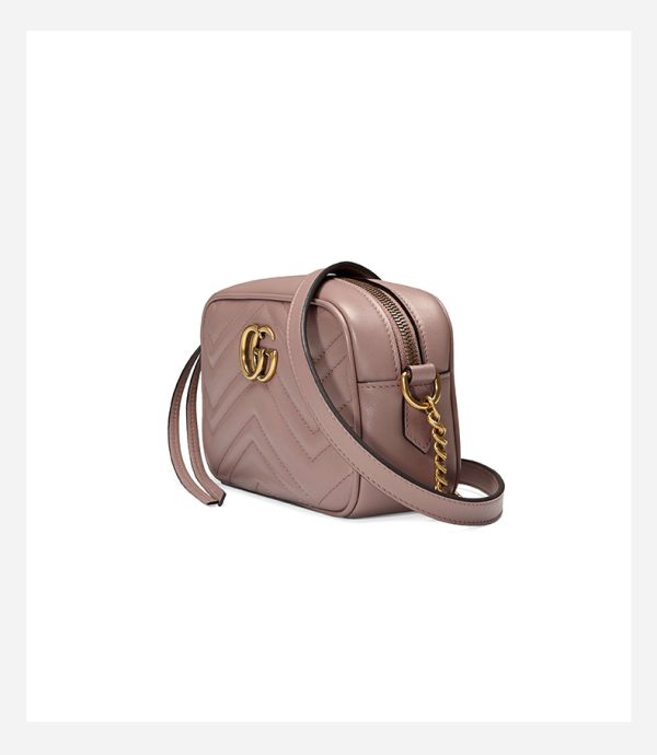 Gucci Mini Double G Water Ripple Chain Shoulder Cross Bag - Image 2