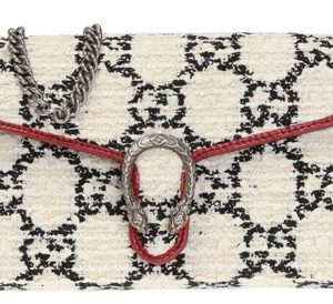 Gucci cream colored fabric crossbody bag