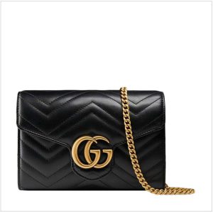 Gucci Mini Leather Quilted Handbag Single Shoulder Crossbody Bag
