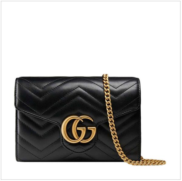 Gucci Mini Leather Quilted Handbag Single Shoulder Crossbody Bag
