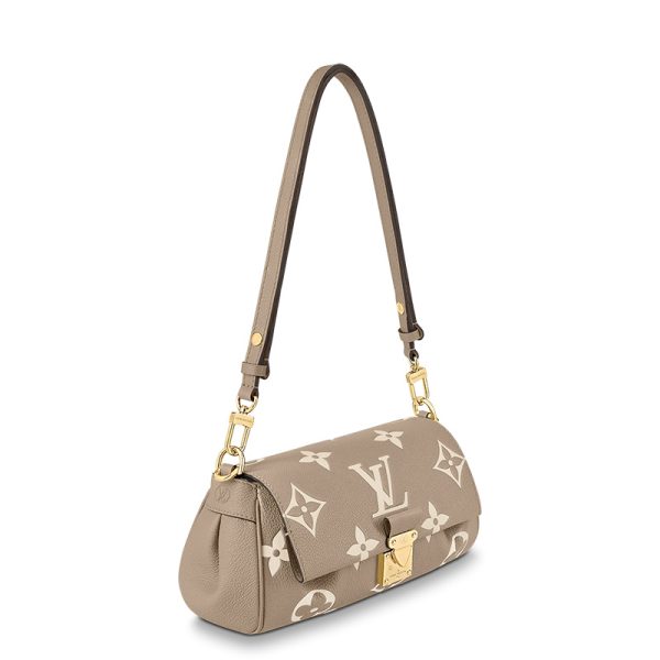 LV embossed grain leather single shoulder diagonal cross bag - Image 3