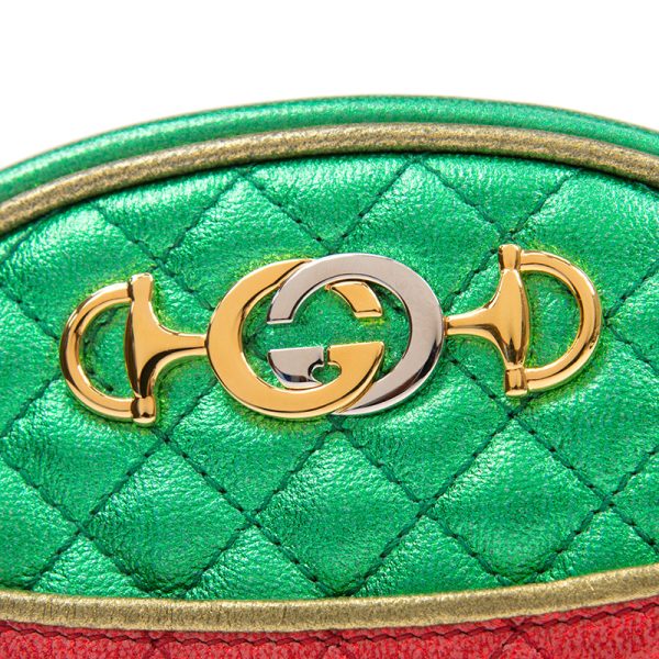 Gucci mini laminated cowhide single shoulder crossbody handbag - Image 2