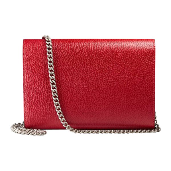 Gucci leather red diamond buckle crossbody bag - Image 2