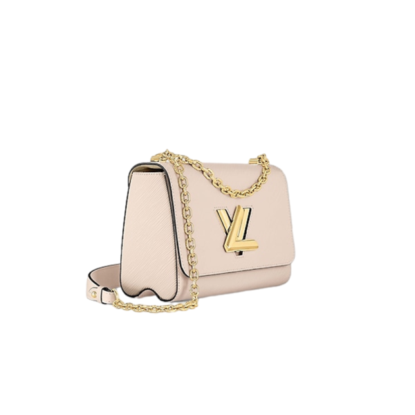 LV medium beige grain cowhide gold metal veneer crossbody bag/shoulder bag - Image 2