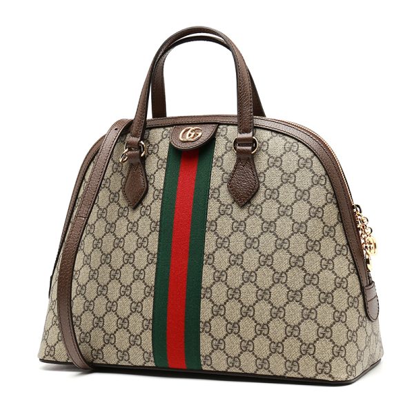 Gucci GG Medium Canvas/Leather Handbag - Image 2