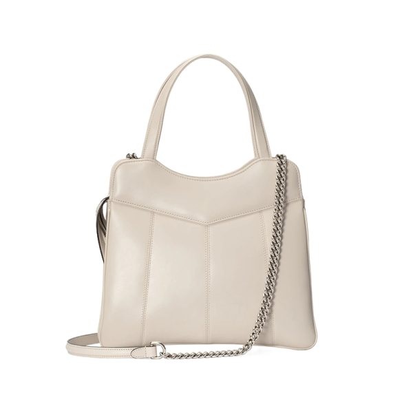 Gucci White Leather Double G Logo Zipper Opening Mini Single Shoulder Handbag - Image 2