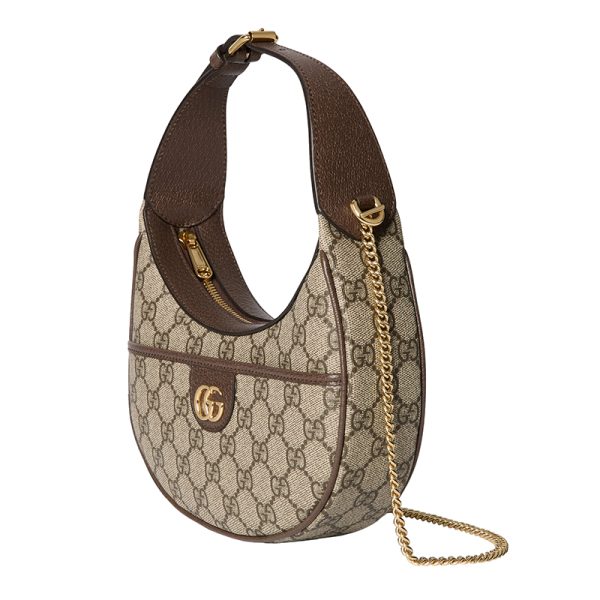 Gucci women's mini brown special canvas zipper closure handbag - Image 2