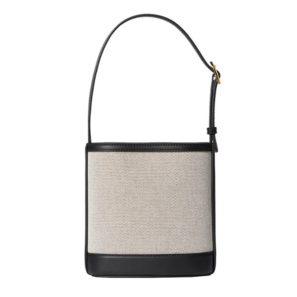 Gucci small grey leather bucket handbag - Image 2
