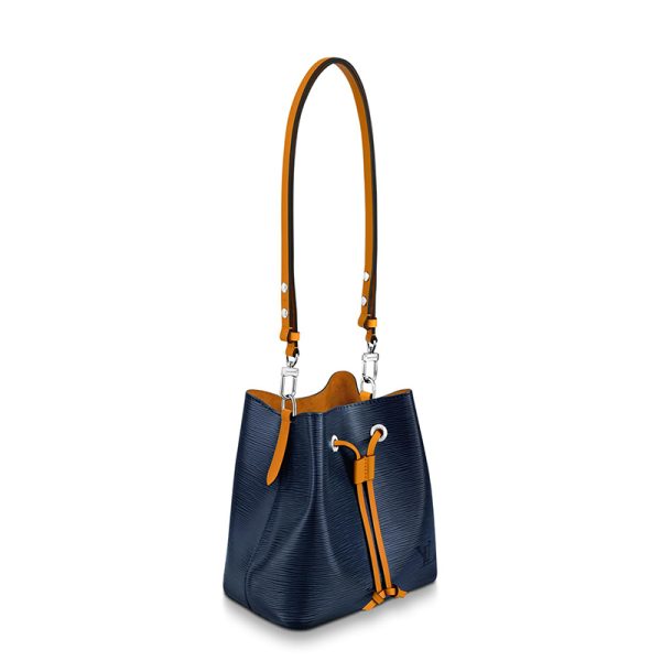 LV water ripple grain leather with saffron yellow single shoulder crossbody bag - Image 2