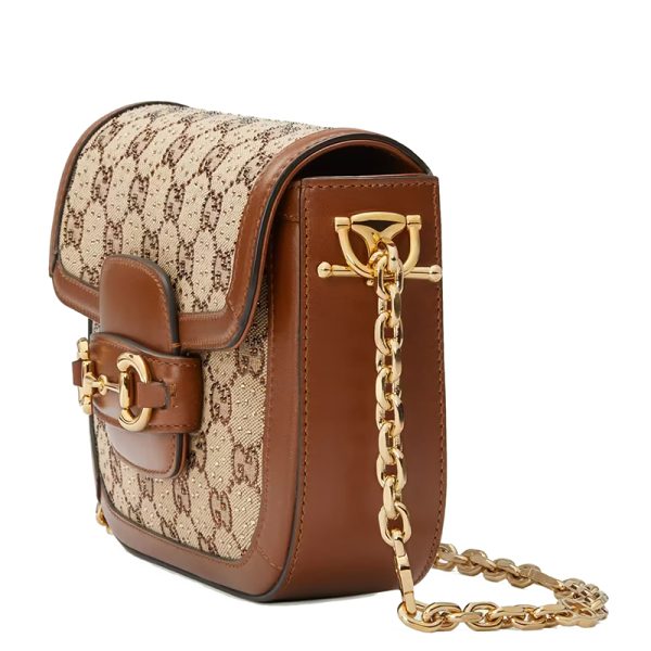 Gucci Mini Brown/Ebony Crystal Decorative Shoulder Cross Bag - Image 2