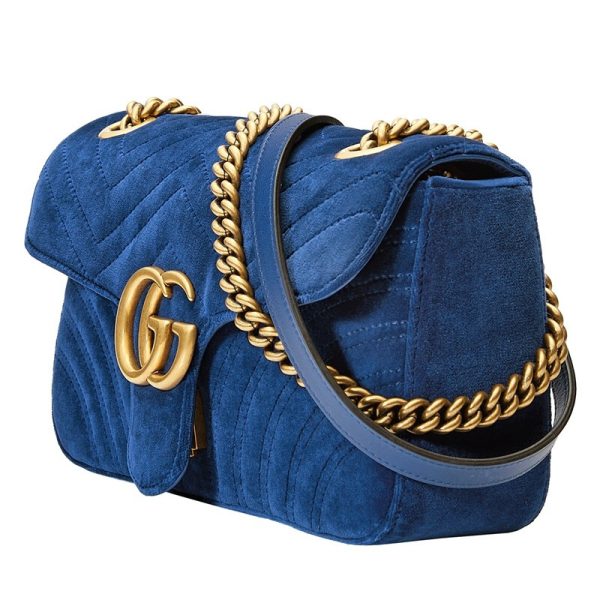 Gucci Blue Wave Pattern Chain Shoulder Bag - Image 2