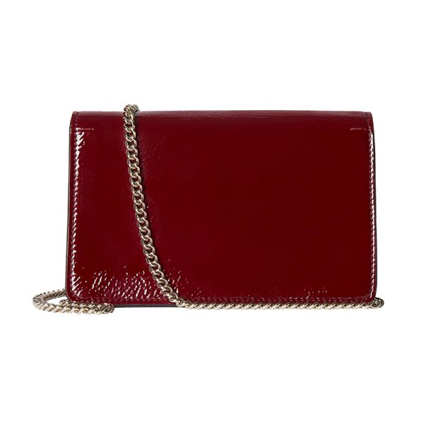 Gucci Mini Red Lacquer Leather Tiger Head Flip Shoulder Bag - Image 2