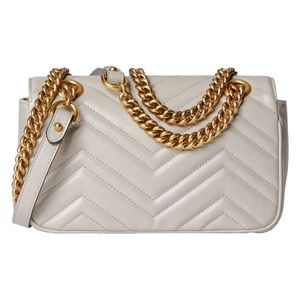 Gucci Mini Light Grey Human Pattern Quilted Leather Shoulder Bag - Image 2