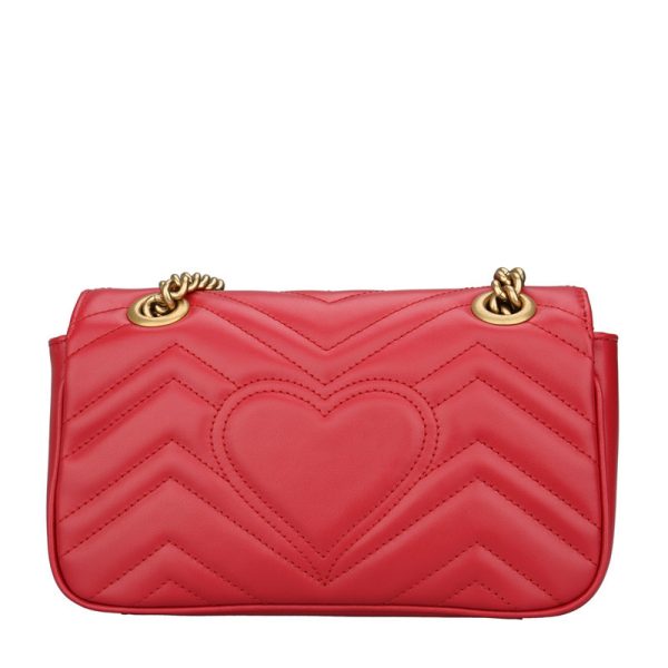 Gucci Red Leather Shoulder Bag - Image 2