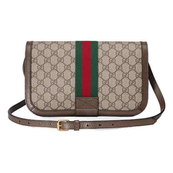 Gucci Brown Canvas Shoulder Bag - Image 2
