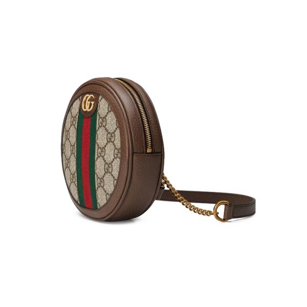 Gucci Mini Brown Canvas Spliced Leather Pancake Backpack - Image 2