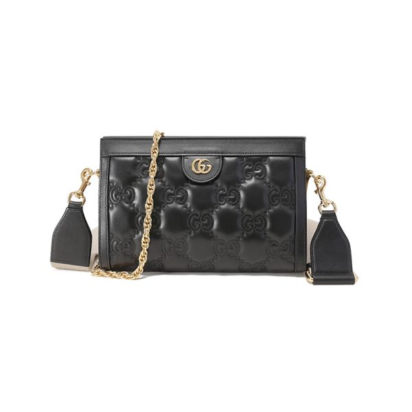 Gucci small leather chain shoulder crossbody bag