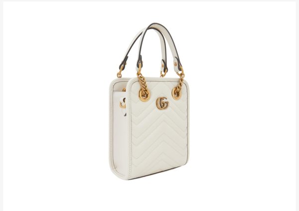 Gucci Mini Beige/White Canvas Shoulder Bag - Image 2