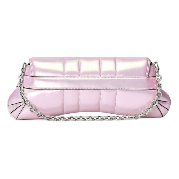 Gucci Pink Leather Handheld Shoulder Bag - Image 2