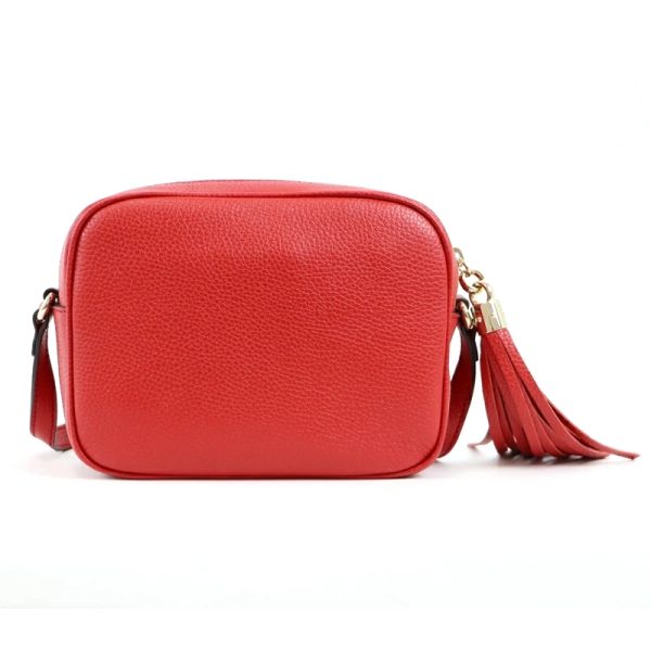 Gucci Red Leather Gold Label Shoulder Bag - Image 2