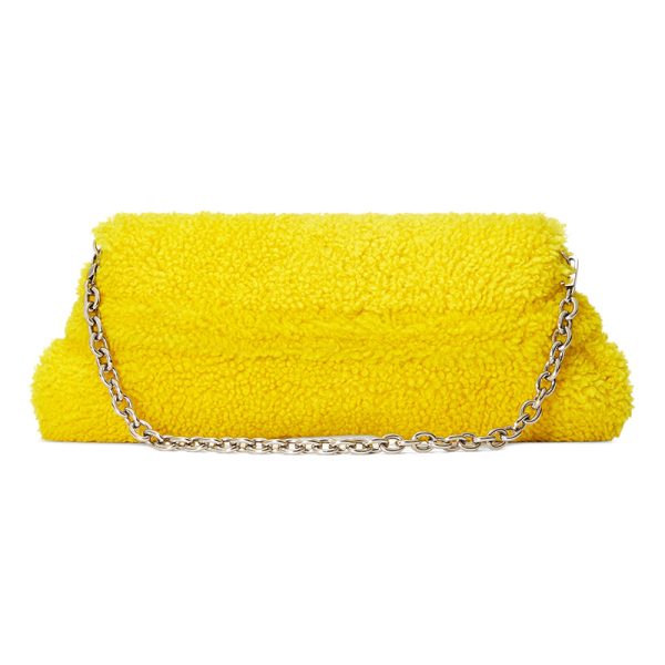 Gucci yellow wool detachable chain shoulder bag - Image 2
