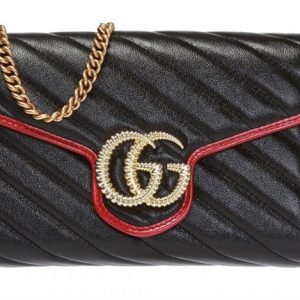 Gucci Black Leather Shoulder Bag