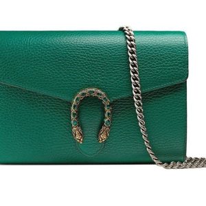 Gucci Green Leather Shoulder Bag