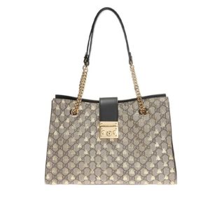 Gucci ebony canvas shoulder bag