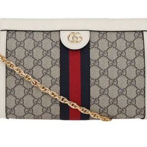 Gucci printed canvas shoulder bag