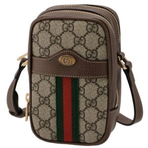 Gucci printed canvas shoulder bag