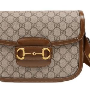 Gucci Brown Canvas Shoulder Bag