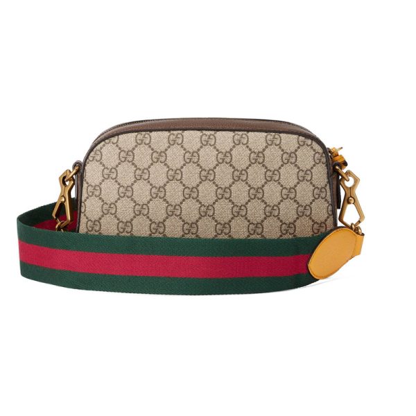 Gucci beige canvas tiger head shoulder diagonal camera bag - Image 2