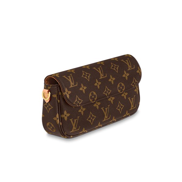 LV brown canvas vintage gold shoulder bag - Image 2