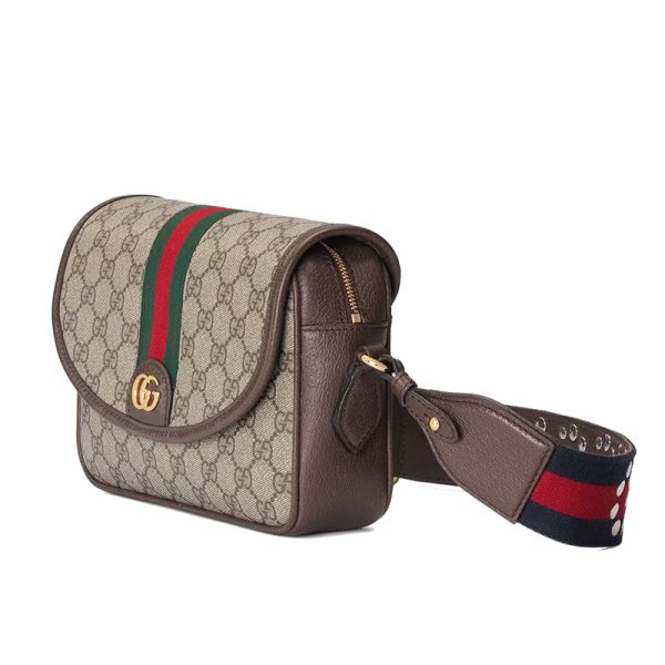 Gucci Mini Beige/Ebony Canvas with Leather Shoulder Cross Bag - Image 2