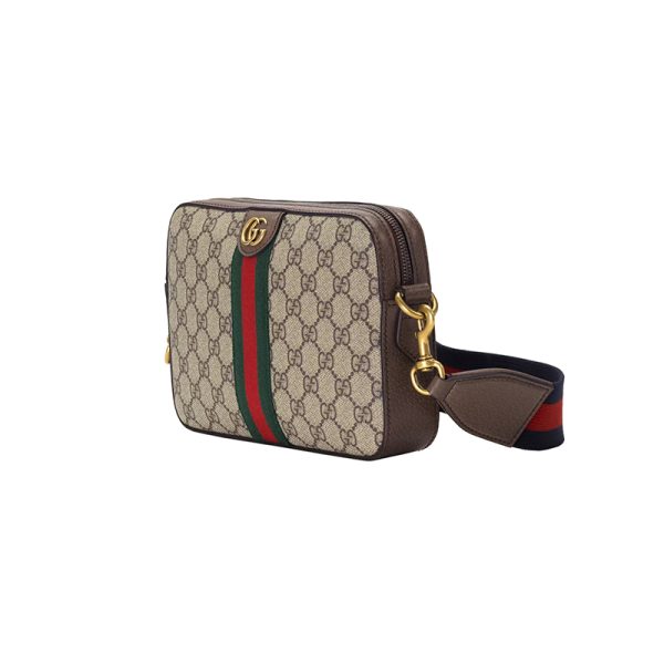 Gucci beige/ebony canvas brown leather shoulder bag - Image 2