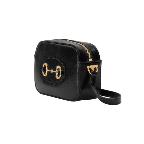 Gucci Small Black Leather Shoulder Bag - Image 2
