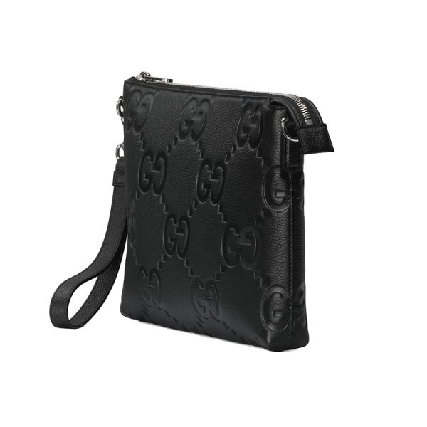 Gucci Medium Black Leather Shoulder Bag - Image 2