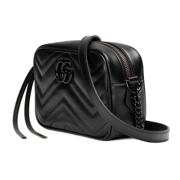 Gucci Black Leather Cross Shoulder Bag - Image 2