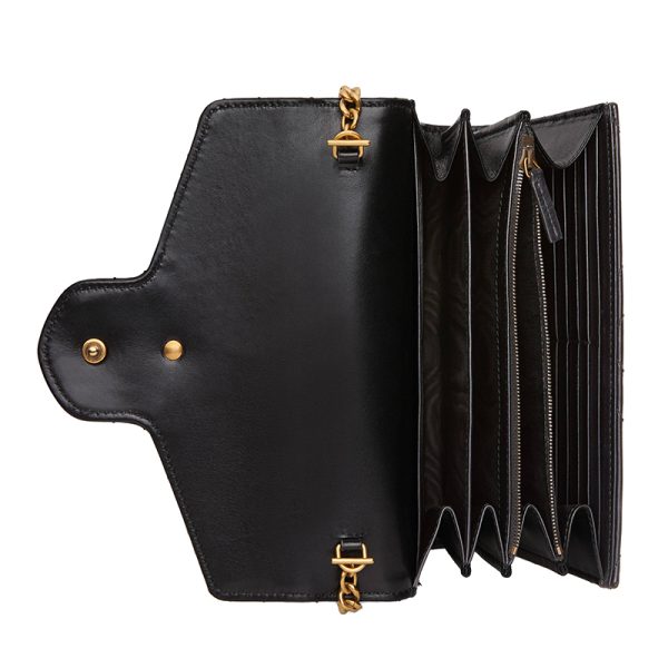 Gucci black leather diagonal shoulder bag - Image 2