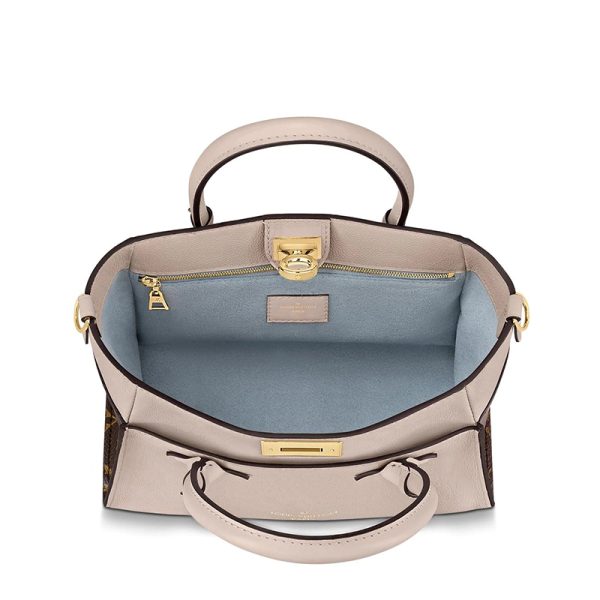 LV Gregg Pink Vintage Canvas Cowhide Shoulder Bag - Image 2