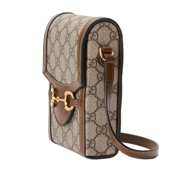 Gucci Mini Canvas with Leather Handheld Shoulder Bag - Image 2