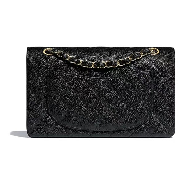 Chanel CF black gold classic calf leather diagonal cross bag - Image 2