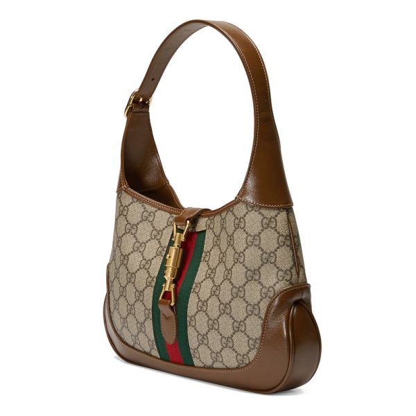 Gucci Small Brown Canvas Shoulder Bag - Image 2