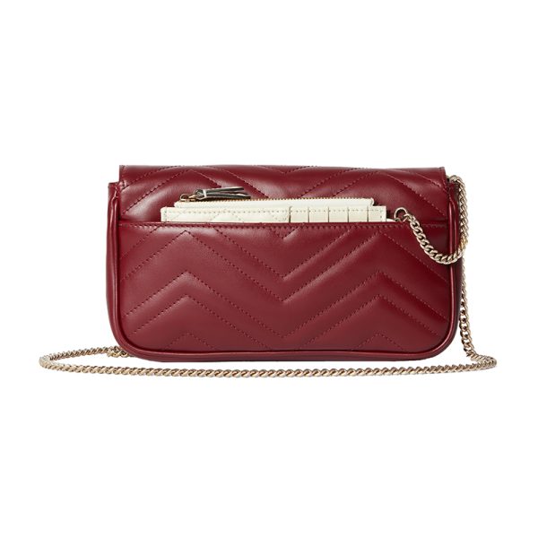 Gucci Mini Red Leather with White Shoulder Bag - Image 2