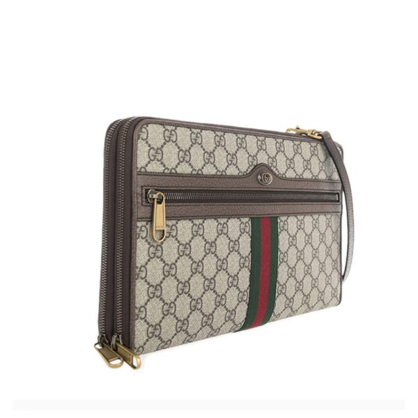 Gucci wave pattern khaki shoulder bag - Image 2