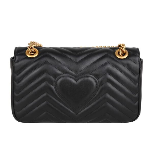 Gucci black cowhide single shoulder diagonal cross bag - Image 2